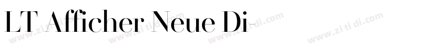 LT Afficher Neue Di字体转换